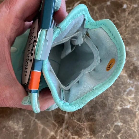 Digz Full Grain Goatskin Large Garden Gloves, 100% Goat Leather, Mint Green, NWT - Picture 5 of 8